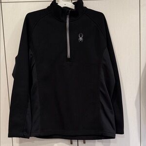 Spyder Black Quarter-Zip Pullover